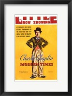 Framed Modern Times Charlie Chaplin