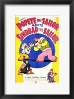 Framed Popeye the Sailor Meets Sinbad the Sailo