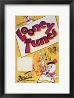 Framed Looney Tunes Porky Pig
