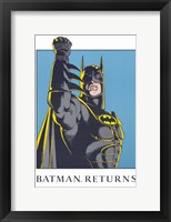 Framed Batman Returns Comic Close Up