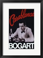 Framed Casablanca Bogart