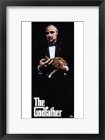 Framed Godfather with Cat
