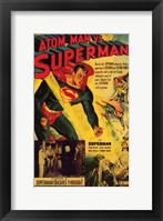 Framed Atom Man Vs Superman Superman Crashes Through