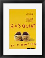 Framed Basquiat - yellow