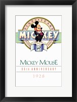 Framed Mickey Mouse 60Th Anniversary Gallery
