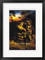 Framed Black Hawk Down