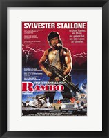 Framed Rambo: First Blood Sylvester Stallone