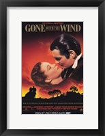 Framed Gone with the Wind Scarlett O'Hara & Rhett Butler