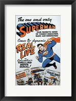 Framed Superman Comic to Movie