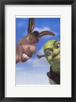 Framed Shrek 2 Donkey and Shrek