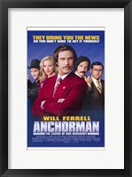 Framed Anchorman: the Legend of Ron Burgundy