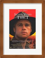 Framed Seven Years in Tibet Brad Pitt