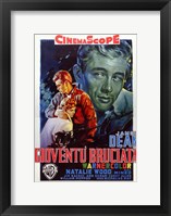 Framed Rebel Without a Cause Film Poster Italian