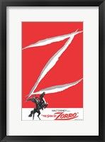 Framed Sign of Zorro