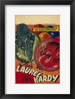 Framed Laurel and Hardy's Laughing 20'S