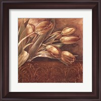 Framed Copper Tulips II