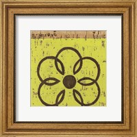 Framed Key Lime Rosette II