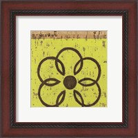 Framed Key Lime Rosette II