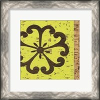 Framed Key Lime Rosette III