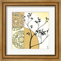 Framed Kimono Garden I