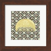 Framed Japanese Comb on Chocolate IV