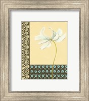 Framed Glazed Tile Botanical I