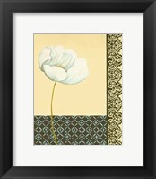 Glazed Tile Botanical II Framed Print