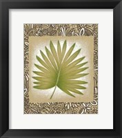 Framed Exotic Palm Leaf II