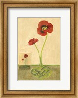 Framed Entwined Poppies