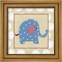 Framed 'Katherine's Elephant' border=