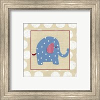 Framed 'Katherine's Elephant' border=