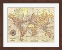 Framed World Map II