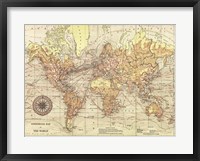 World Map II Framed Print