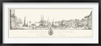 Antique Seaport II Framed Print