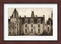 Framed Sepia Chateaux I