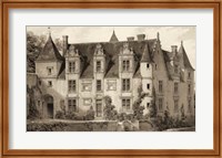 Framed Sepia Chateaux III