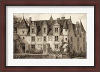 Framed Sepia Chateaux III