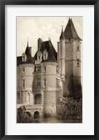 Framed Sepia Chateaux VII