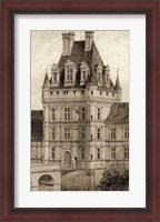 Framed Sepia Chateaux VIII