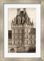 Framed Sepia Chateaux VIII