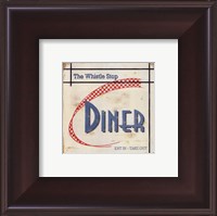 Framed Whistle Stop Diner