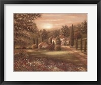Evening in Tuscany II Framed Print