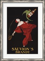 Framed Sauvion's Brandy