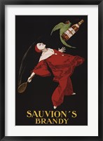 Framed Sauvion's Brandy