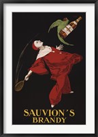 Framed Sauvion's Brandy