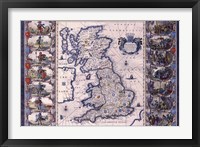 Framed Map - Britannia