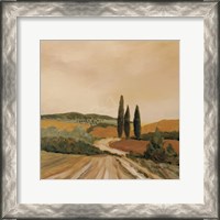 Framed Shady Tuscan Fields