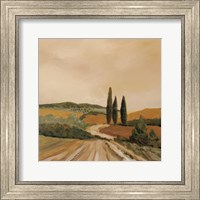 Framed Shady Tuscan Fields