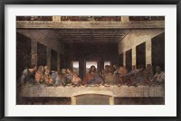 Framed Last Supper, c.1498 (post-restoration)