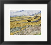 Framed Enclosed Field with Ploughman